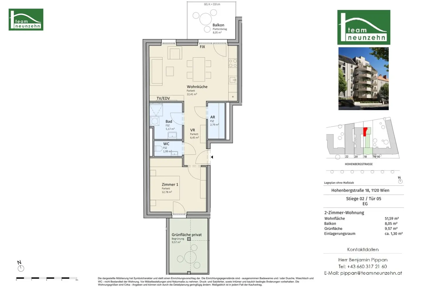A location that convinces today and will be even more valuable tomorrow (net price plus 20% VAT)