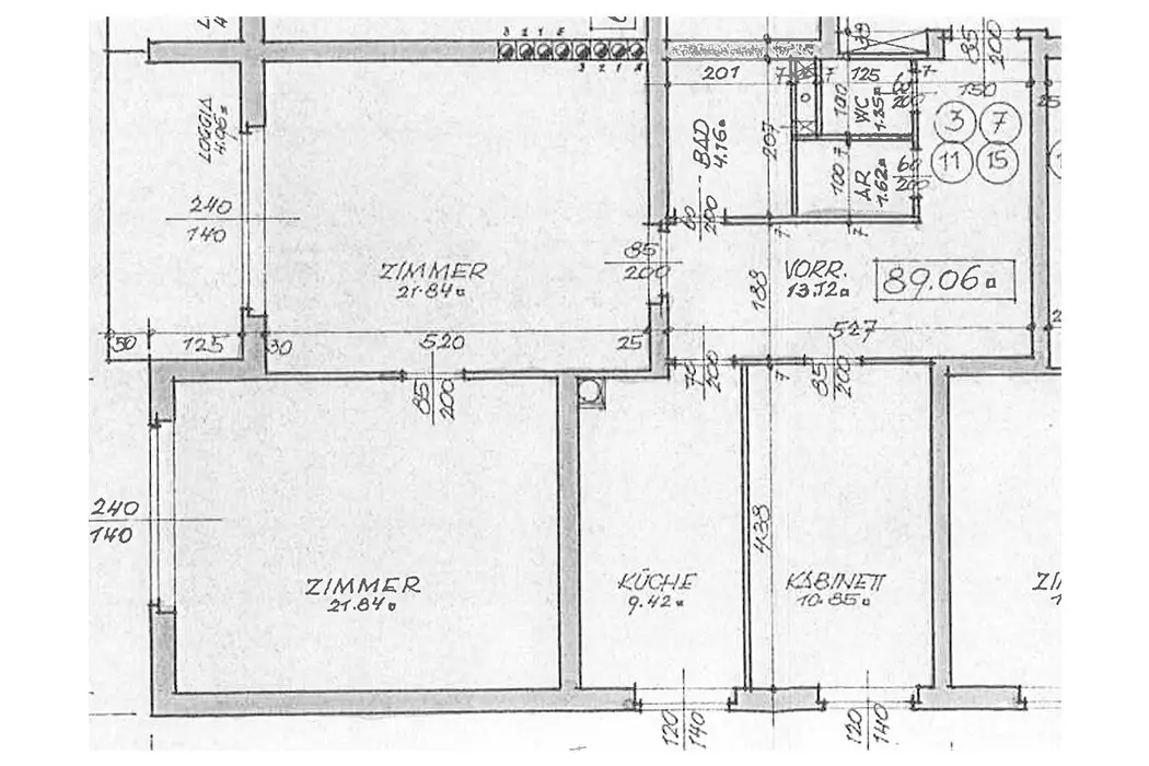 Geräumige Wohnung mit Loggia