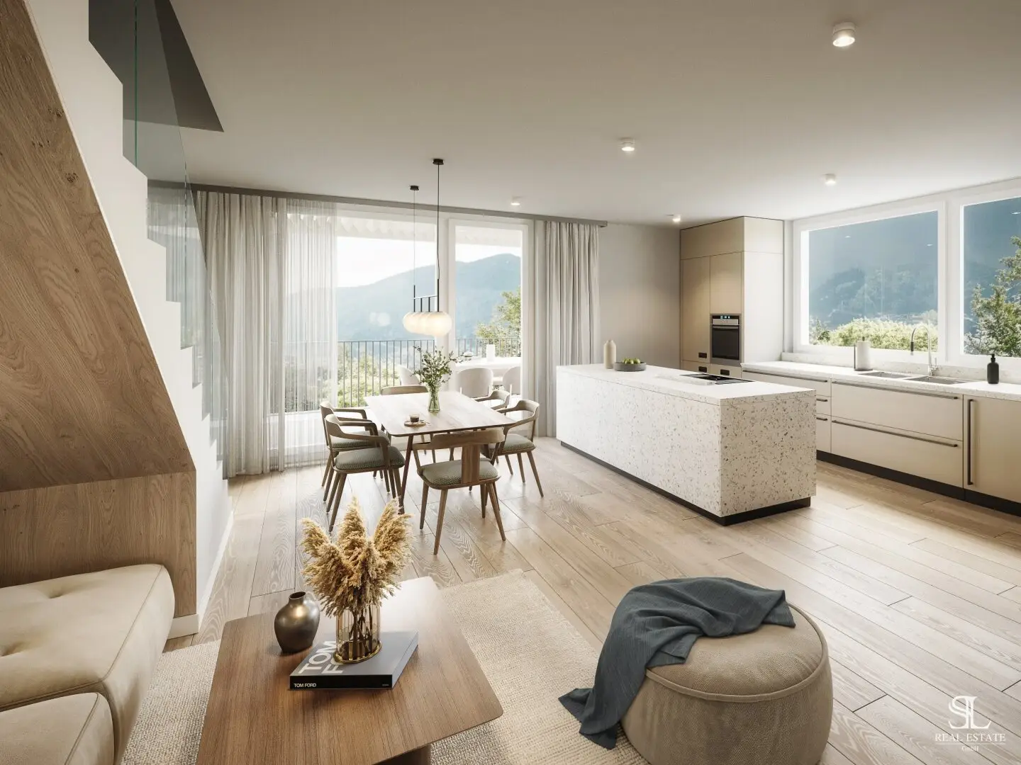 Living with a Distant View – Exclusive End-Terrace House in a Beautiful Panoramic Location