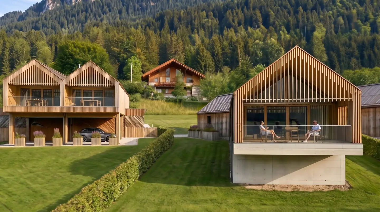 Lake view, lake access &amp; versatile usage options - Four exclusive chalets at Weißensee