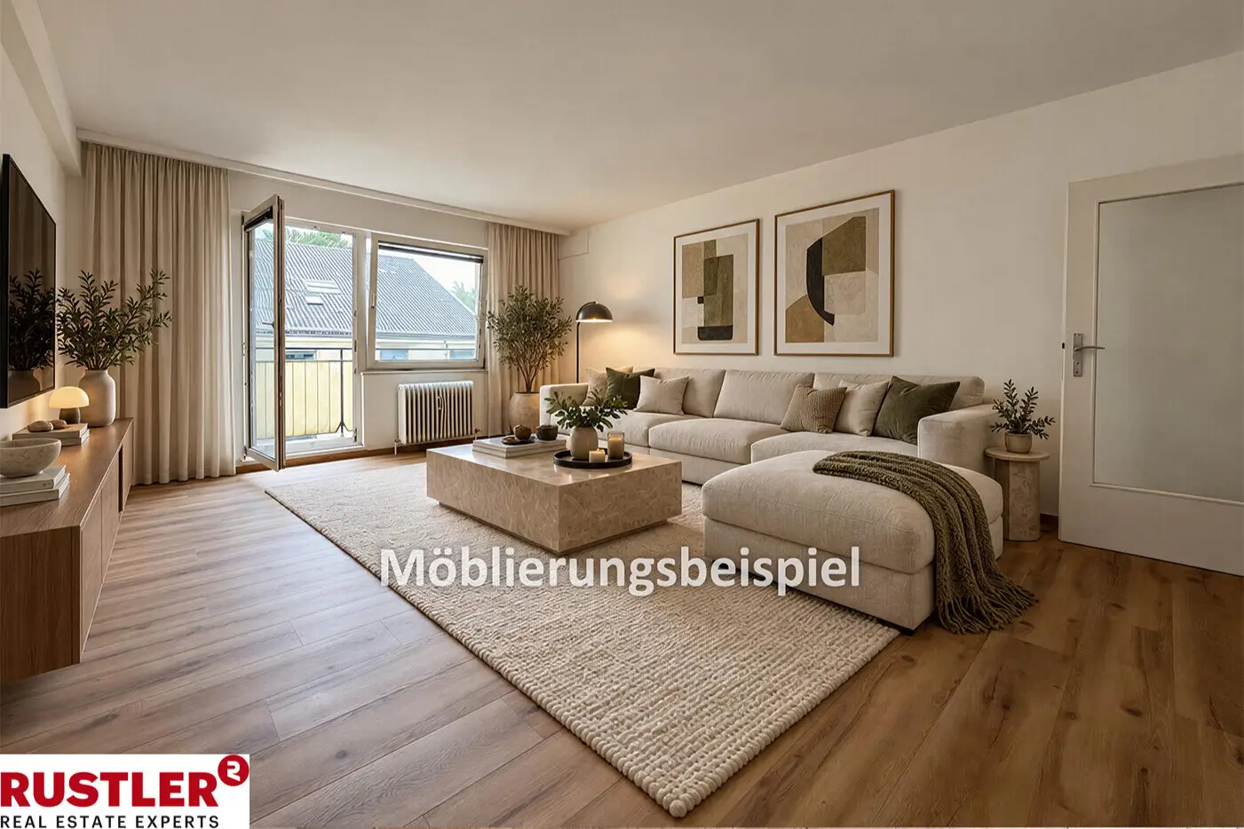 Lichtdurchflutete Wohnung mit Balkon in Grünlage