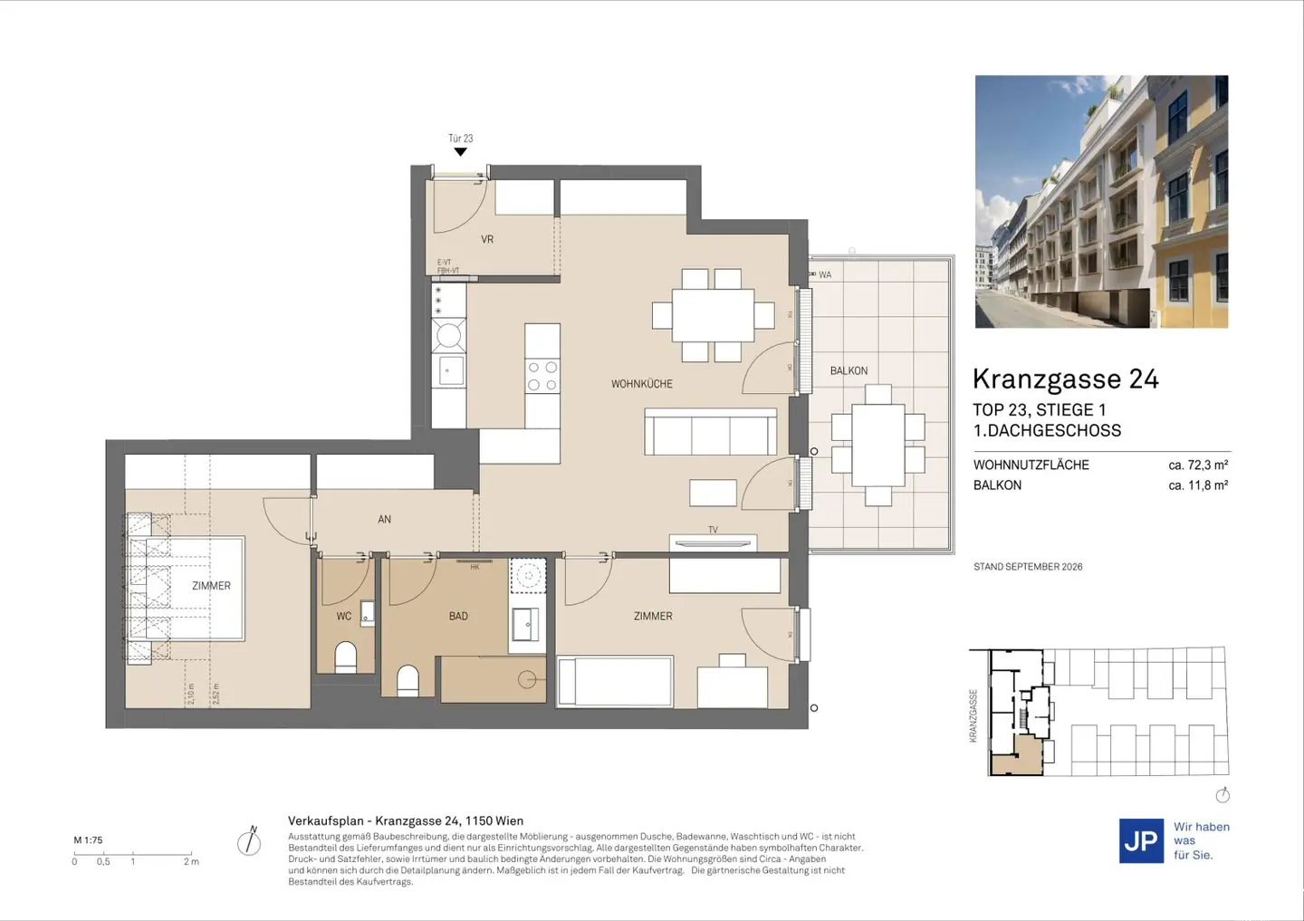 KRANZGASSE 24 - Wohnen mit urbanem Komfort und ruhigem Rückzugsort