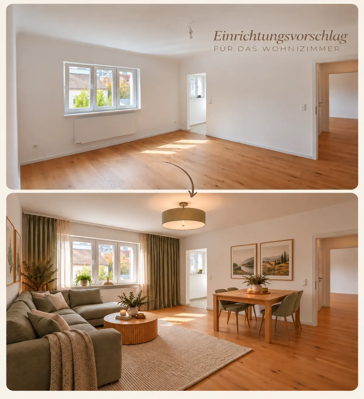 Newly finished Wohnung with oak parquet and elevator