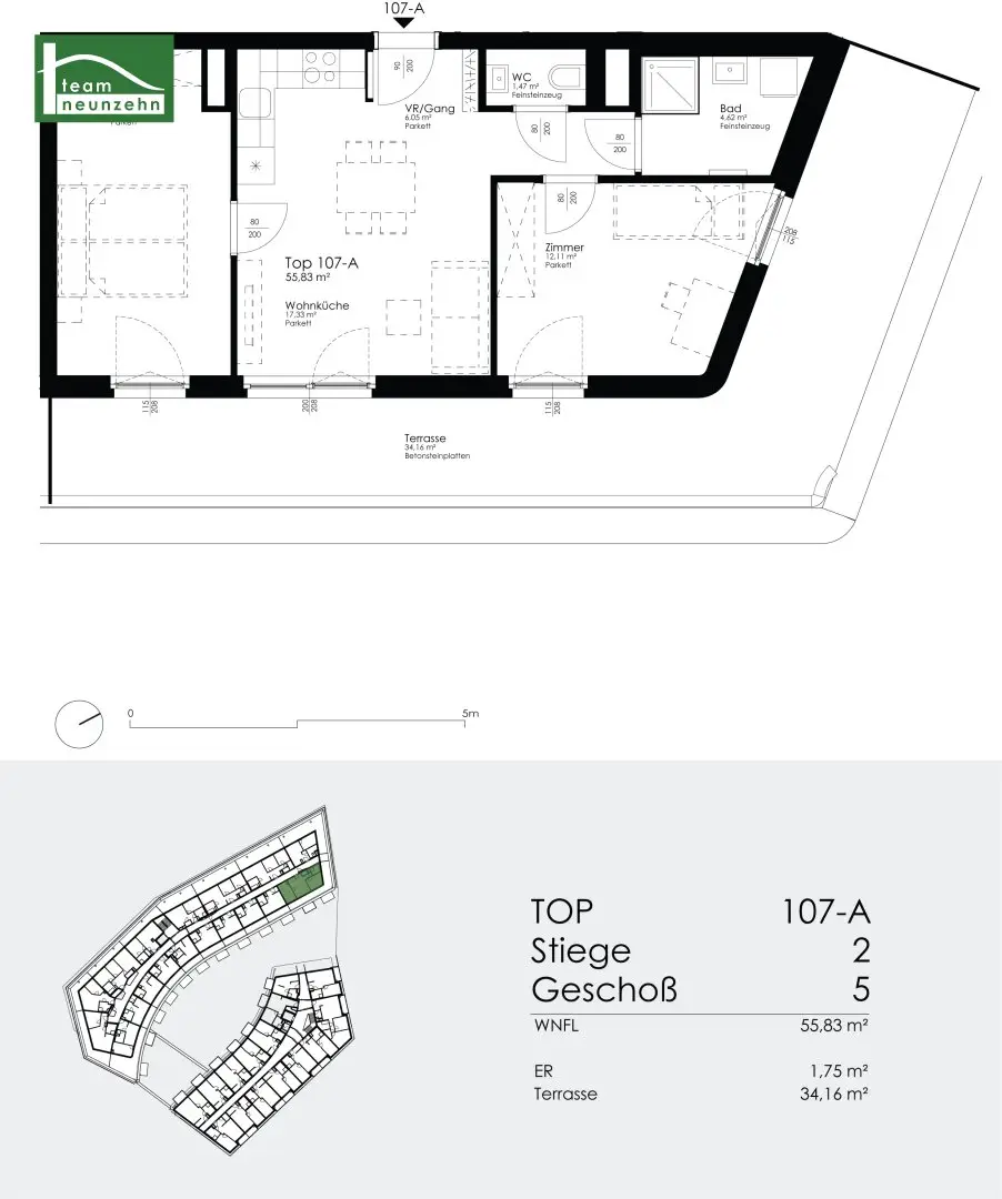 Moderne 3-Zimmer-Wohnung mit großer Terrasse bei der Alten Donau - ab 01.01.2027 verfügbar!