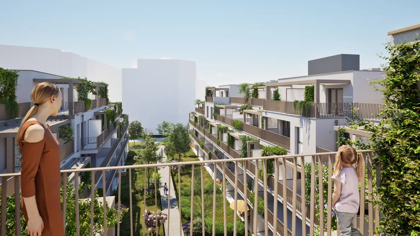 Penthouse with terrace and pergola