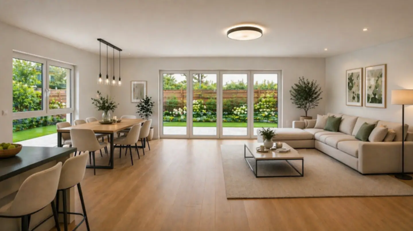 Neubau Familien-Reihenhaus mit großem Garten und Terrasse