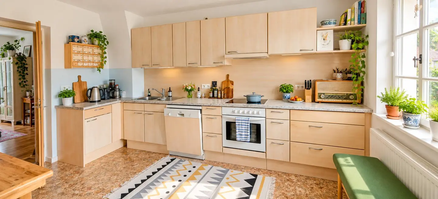 Maisonette apartment in multigenerational house with garden