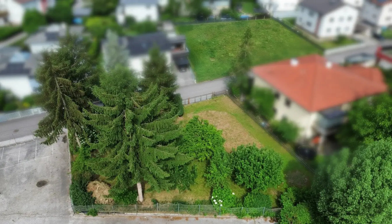 Baugrund mit Obstgarten und Baumbestand – Zentrum, Schule und Nahversorgung zu Fuß erreichbar