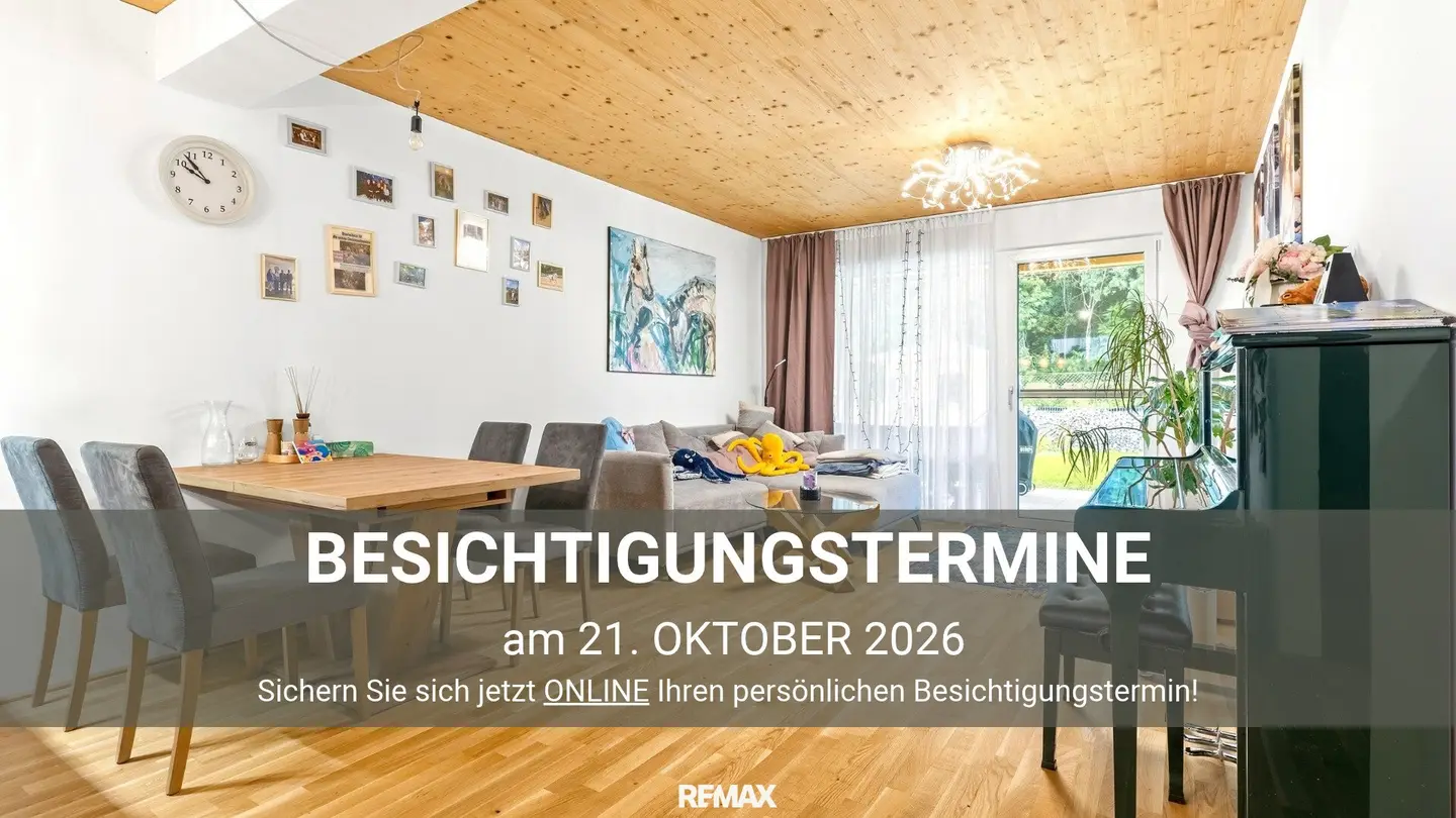 Gartenwohnung in Adlwang - Licht, Freiraum &amp; Garten