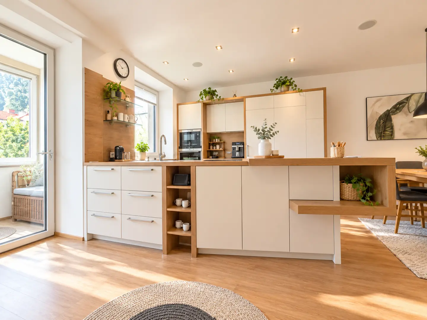 Newly renovated and partly furnished apartment with loggia