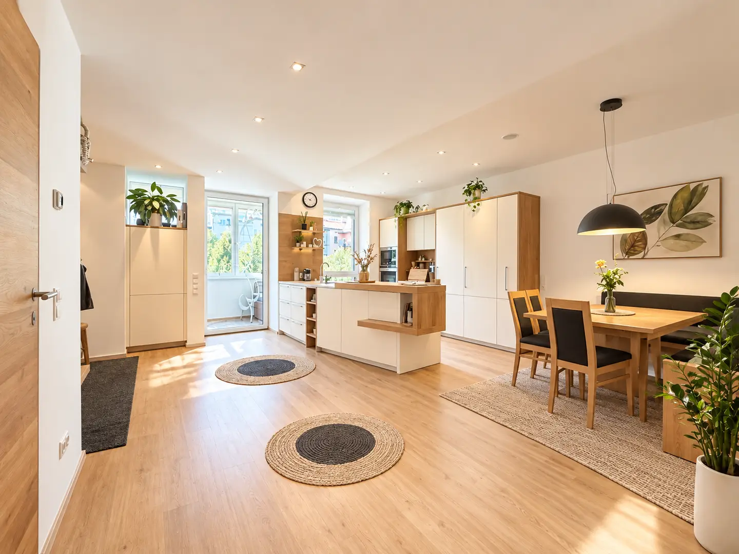 Newly renovated and partly furnished apartment with loggia