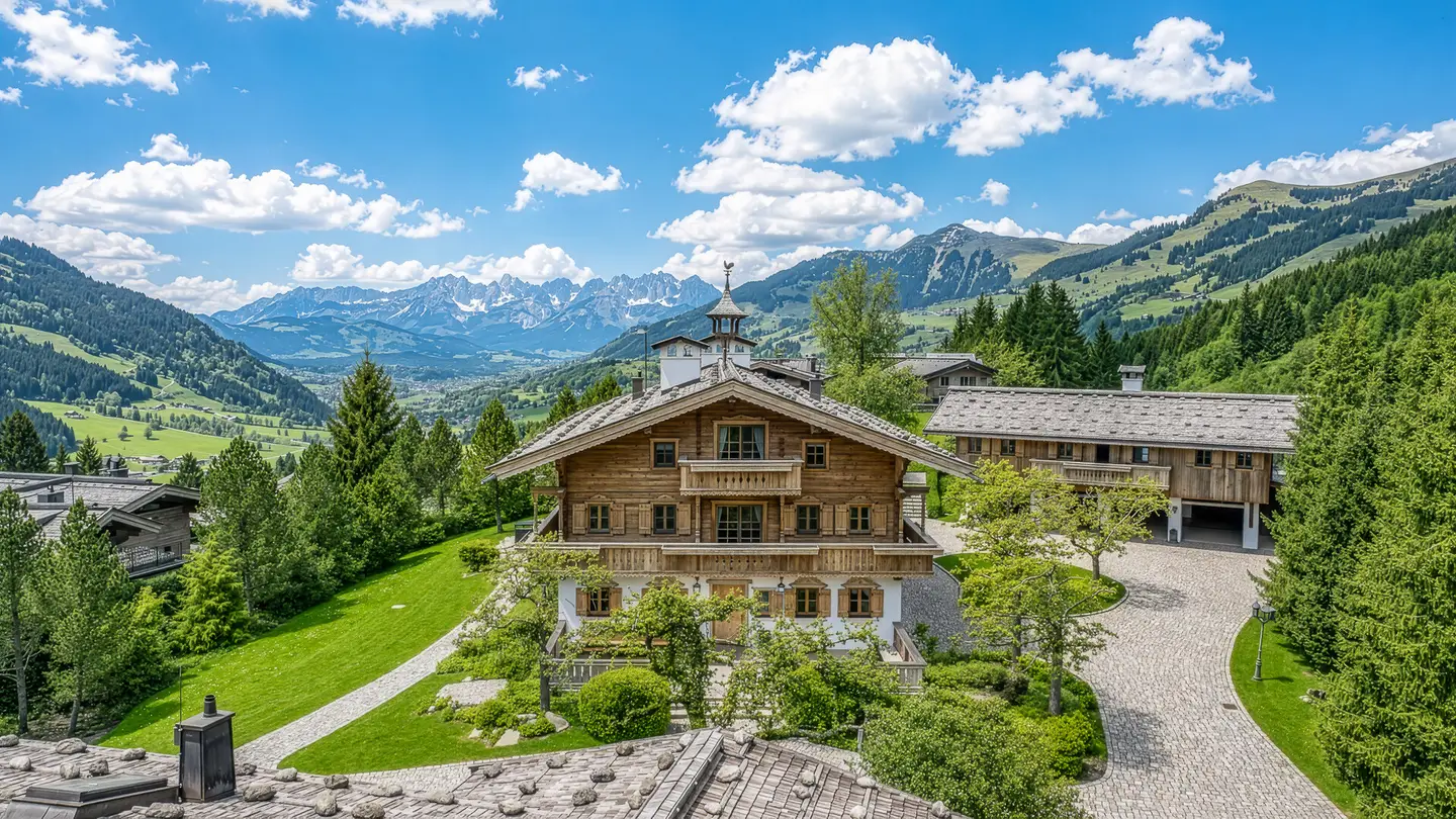 Hochwertige Wohnung mit Panoramablick und Garten