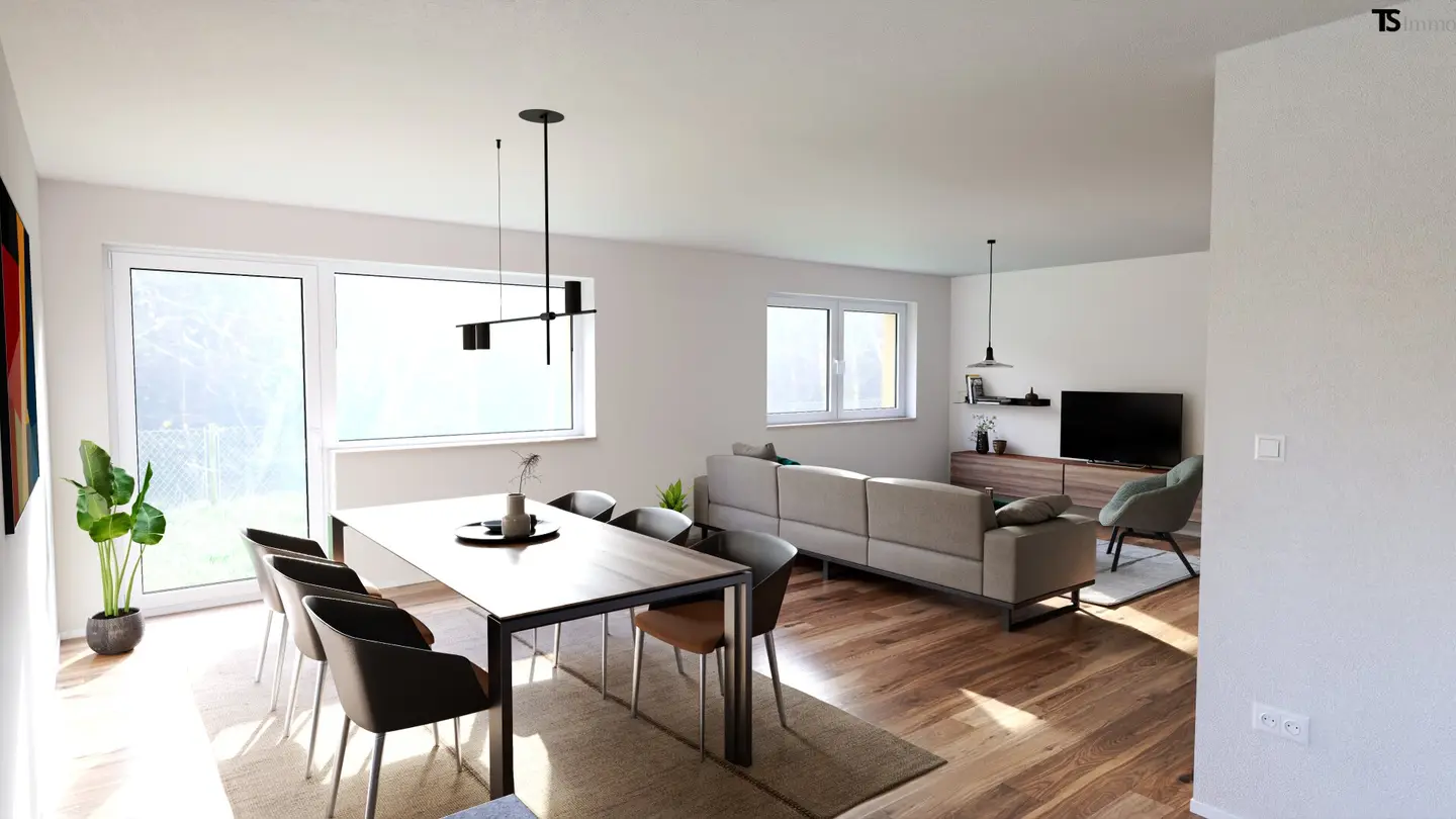 Lustenau: 5 Zimmer Garten-Wohnung ca. 114 m2 Wohnfläche, Gartenfläche ca. 140 m2 in Kleinwohnanlage