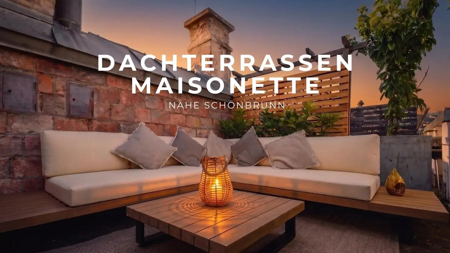 Bright Maisonettewohnung near Schönbrunn with roof terrace and air conditioning