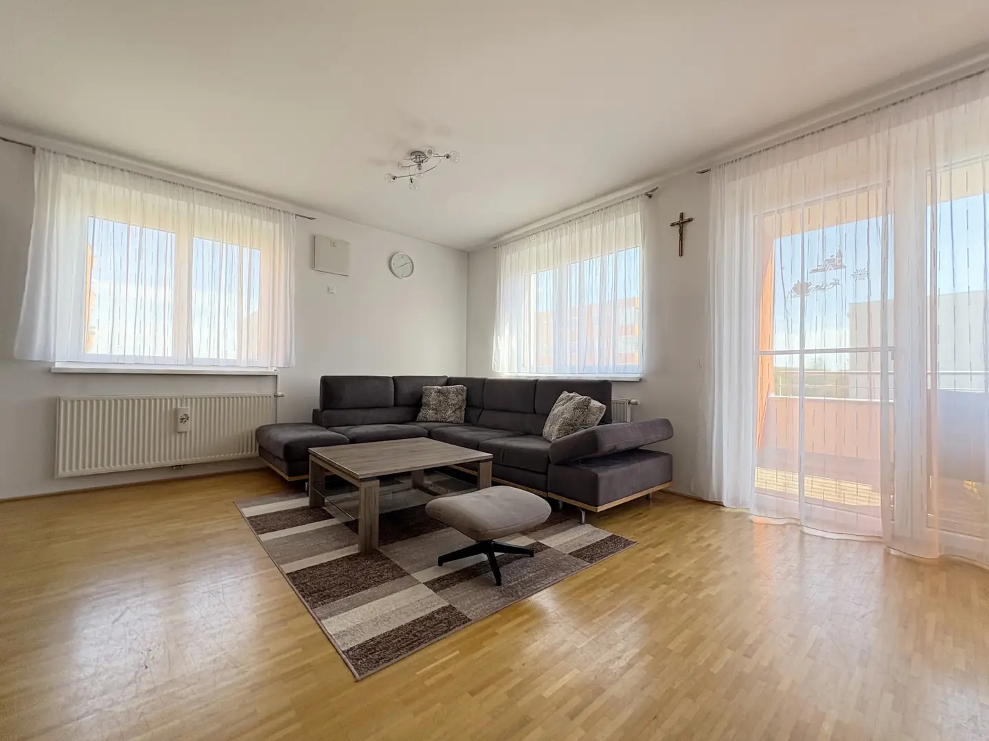 Modern apartment with loggia and underground parking