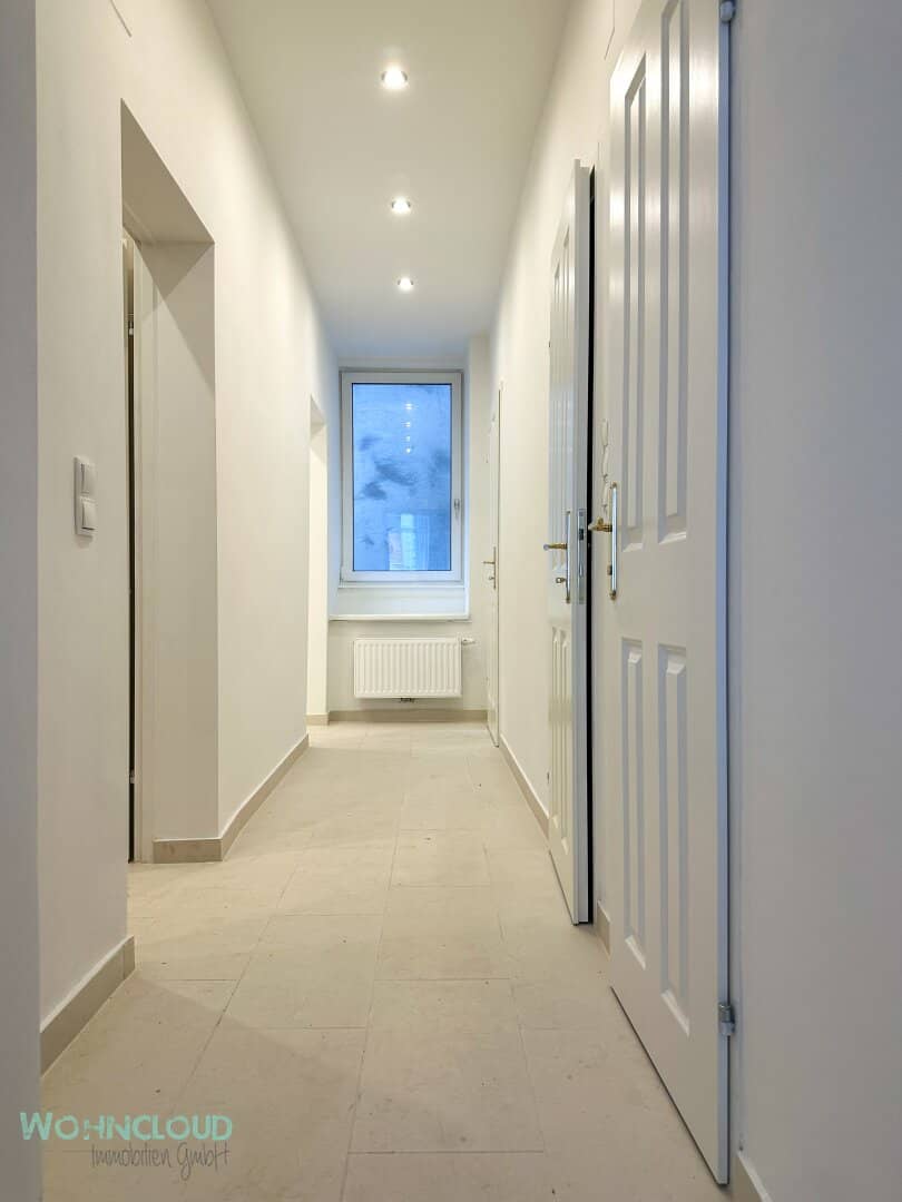 Ground floor apartment renovated oak floors