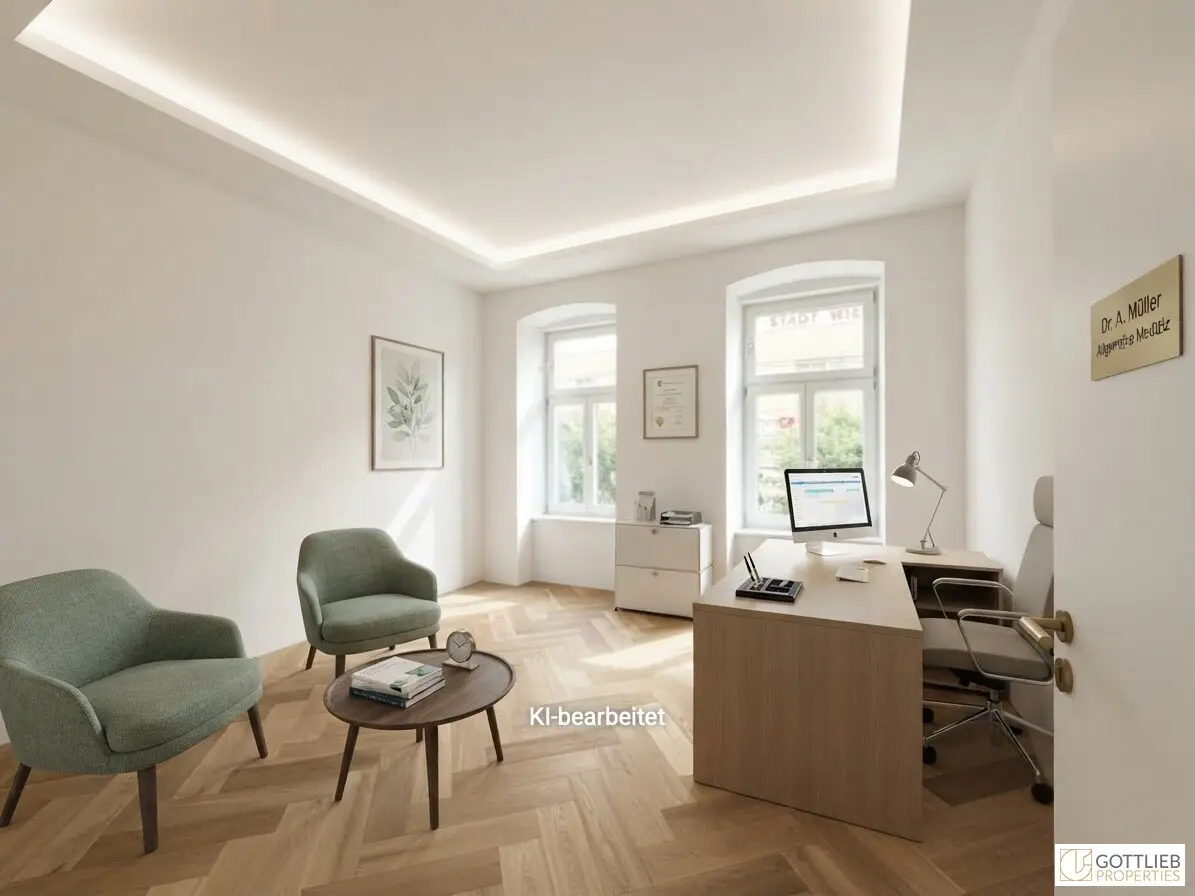 First occupancy near the subway! Lovingly fully renovated commercial premises / medical practice in Gründerzeit building