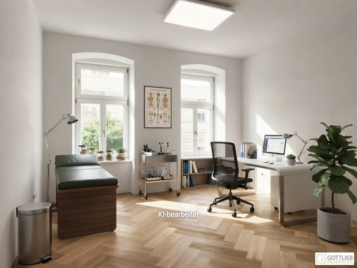 First occupancy near the subway! Lovingly fully renovated commercial premises / medical practice in Gründerzeit building