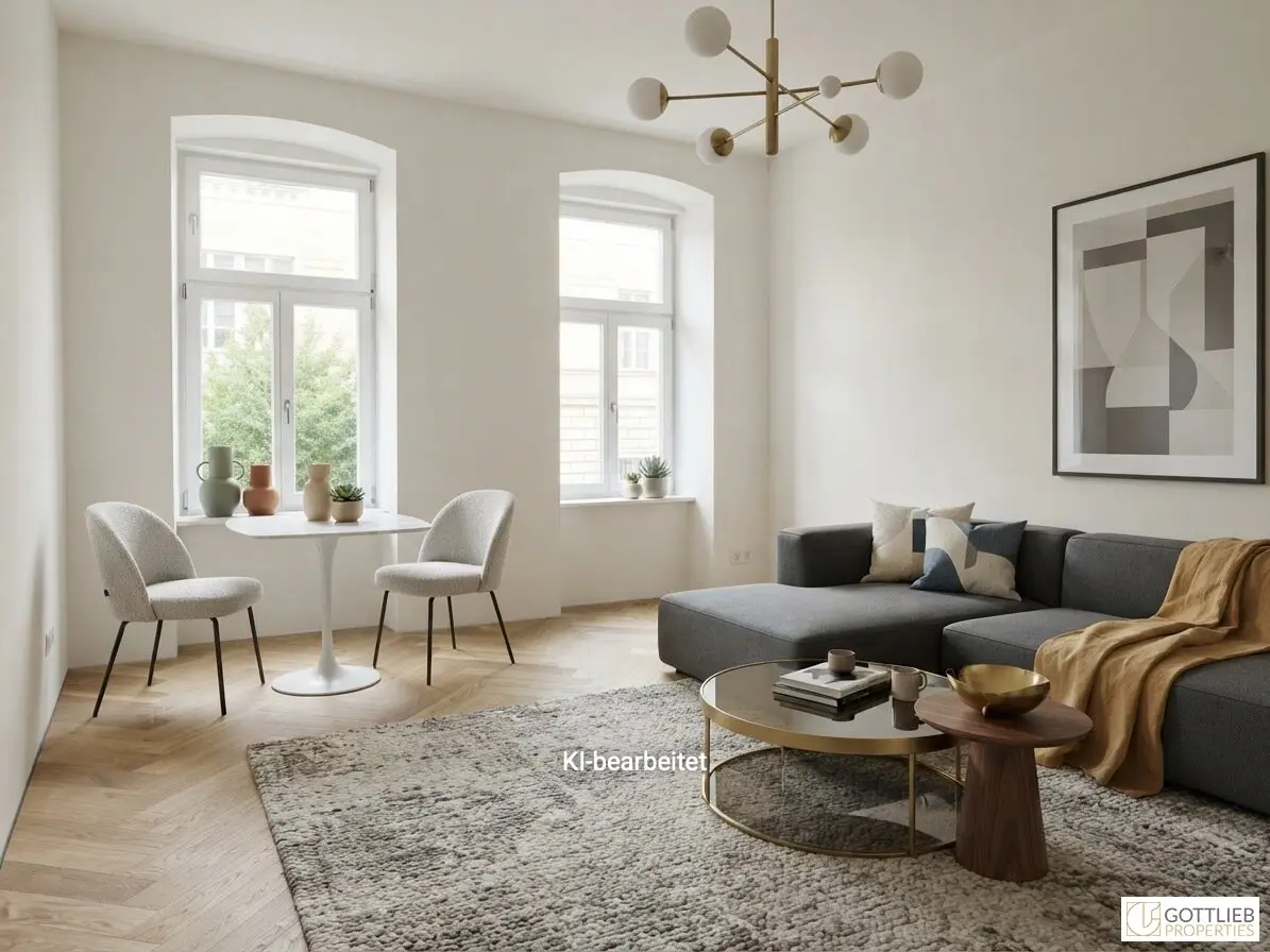 Erstbezug in U-Bahn-Nähe! Liebevoll generalsanierte 3-Zimmer-Wohnung mit Loggia und Terrasse in Gründerzeithaus