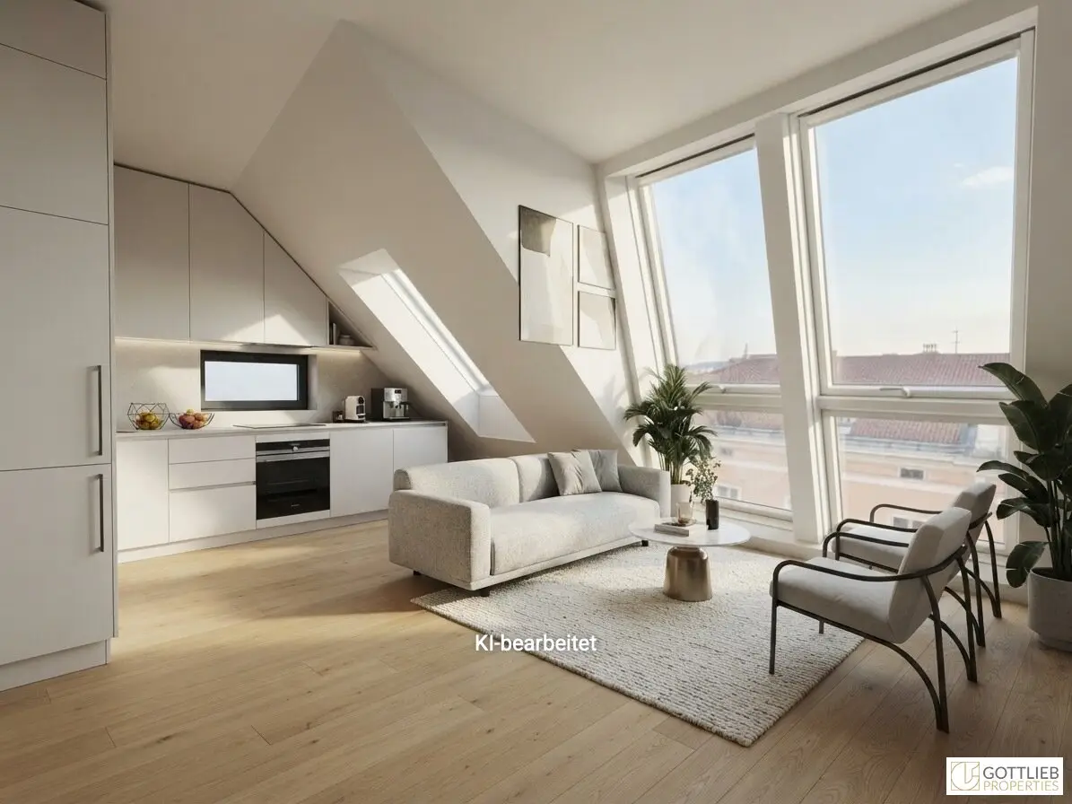 Erstbezug in U-Bahn-Nähe! Lichtdurchflutetes 4-Zimmer-Penthouse mit zwei Balkonen und Dachterrasse mit Panoramablick