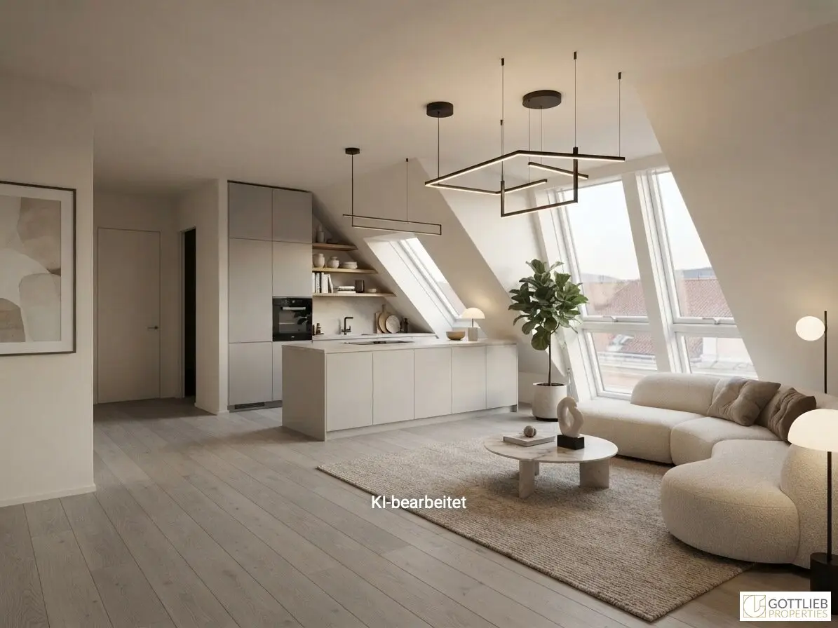Erstbezug in U-Bahn-Nähe! Lichtdurchflutetes 4-Zimmer-Penthouse mit zwei Balkonen und Dachterrasse mit Panoramablick