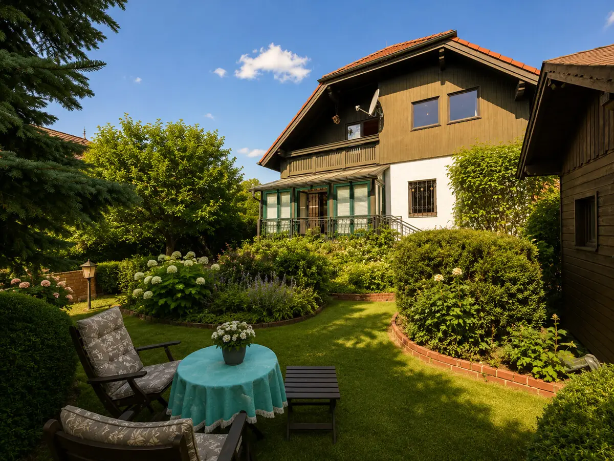 Ruhiges Wohnen mit Wintergarten und Garten Wohnung
