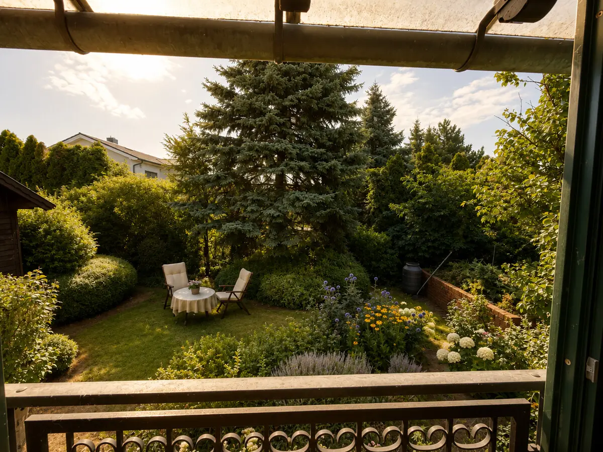Ruhiges Wohnen mit Wintergarten und Garten Wohnung