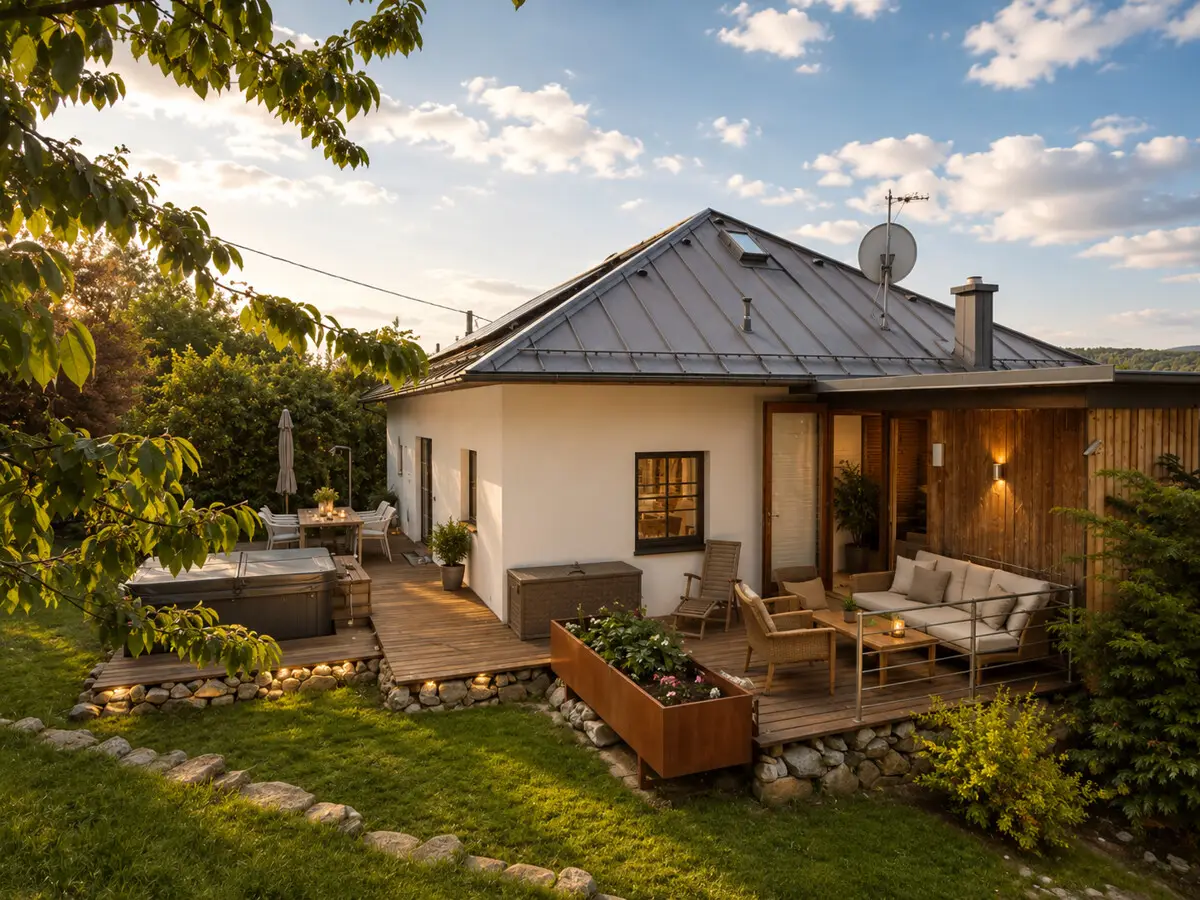Familienwohnung mit Weitblick und Whirlpool