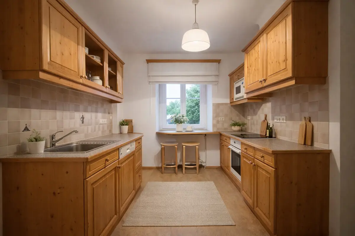 Familienwohnung mit kleinem Garten und viel Raum
