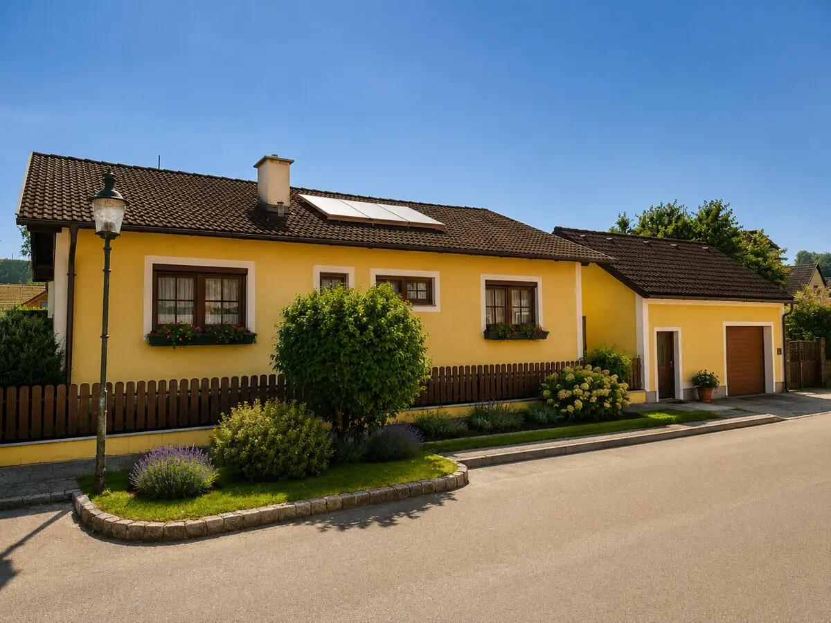 Liebevoll gepflegte Familienwohnung mit Wintergarten und großem Garten
