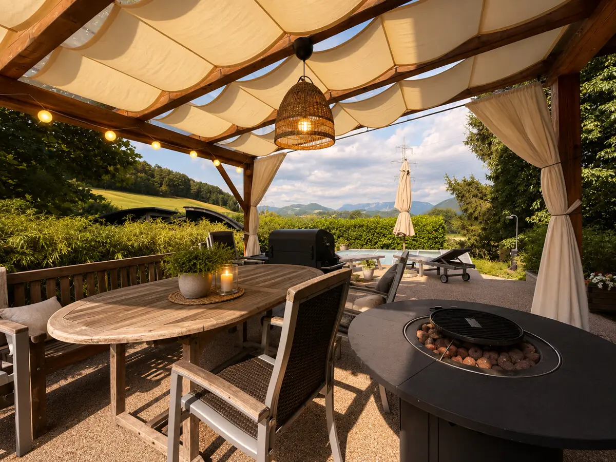 Naturnahes Wohnen mit Pool und Sauna Familienwohnung