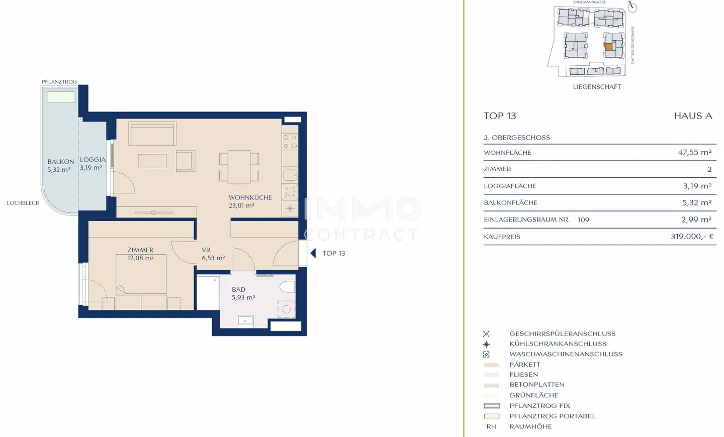 Westseitige Balkonwohnung mit Grünblick! Provisionsfrei