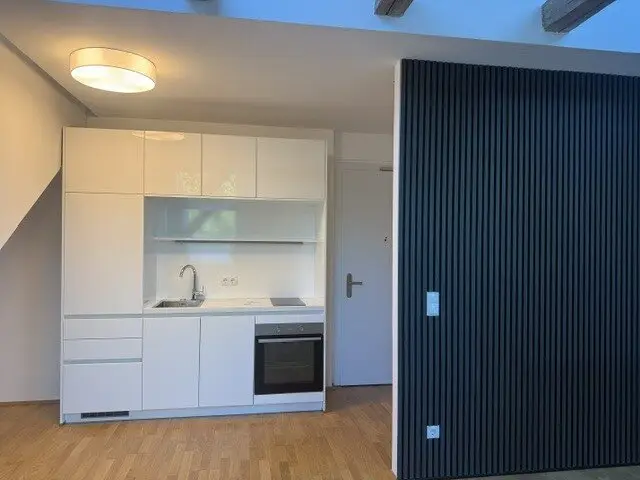 Dachbodenschönheit Maissonette mit Galerie mit Blich in den Stadtpark-Schlafzimmer, Schrankraum und Bad im 5 Obergeschoss, Wohnen/Essen/Kochen im $ Obergeschoss, Keller, Lift