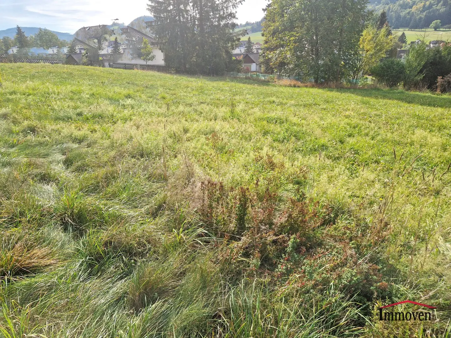 Quiet location Sunny plot with view in Semriach