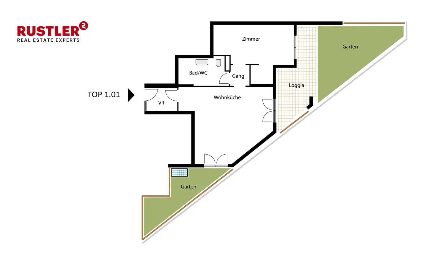 Wohnung with private garden near the Prater