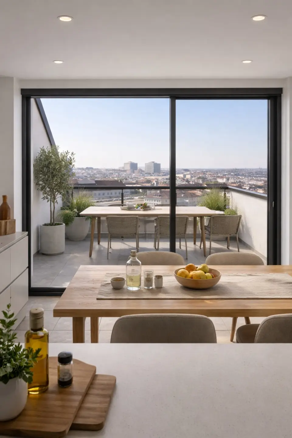 Dachgeschosswohnung new build with private lift exit and terraces