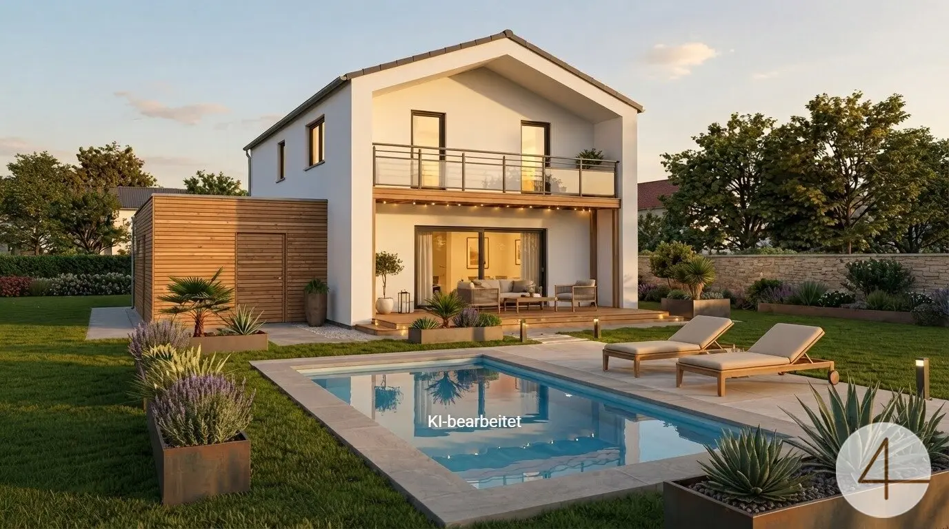 Modern single-family house with timeless charm