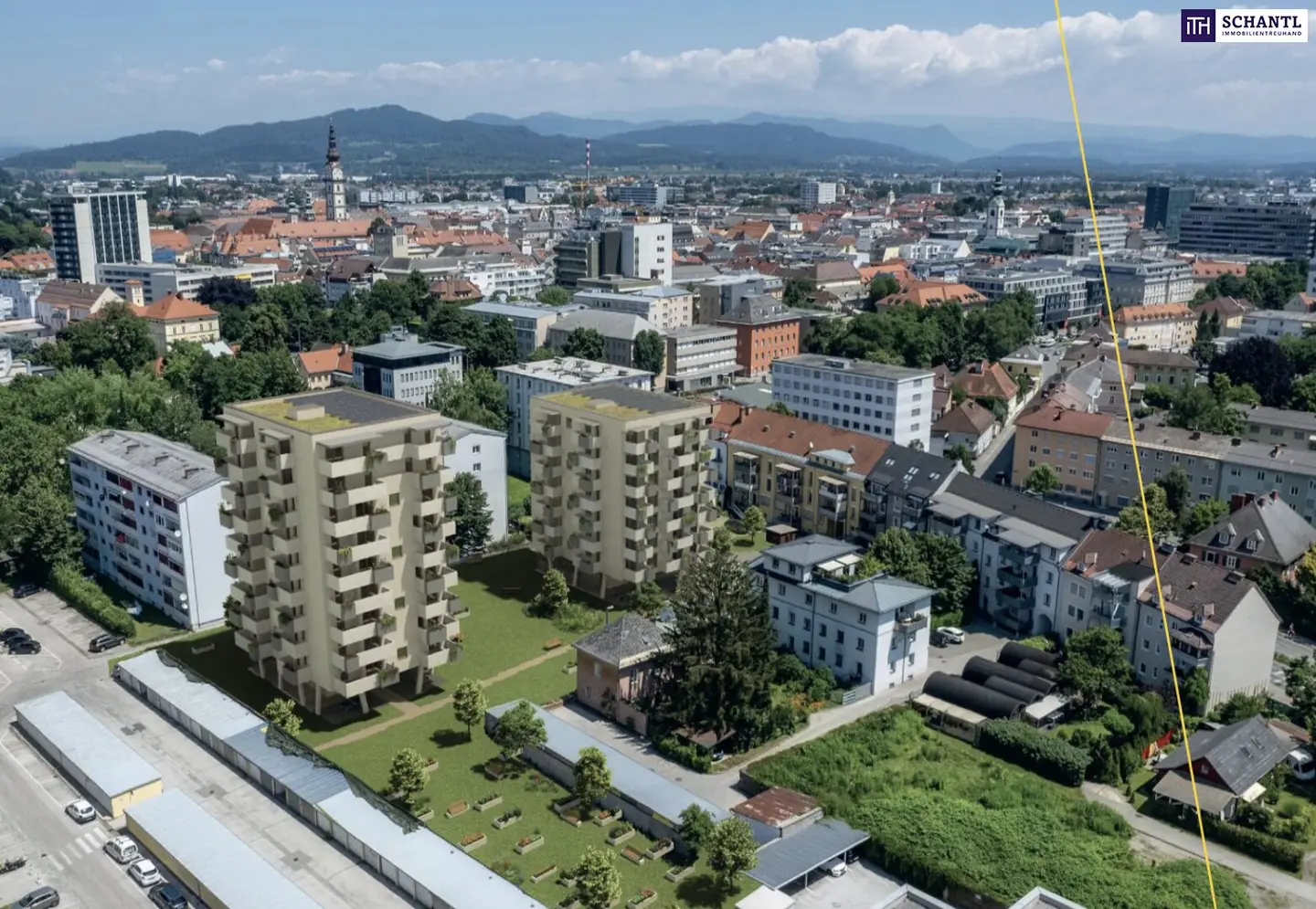 Über den Dächern von Klagenfurt – 2-Zimmer-Neubau mit 16 m² Balkon