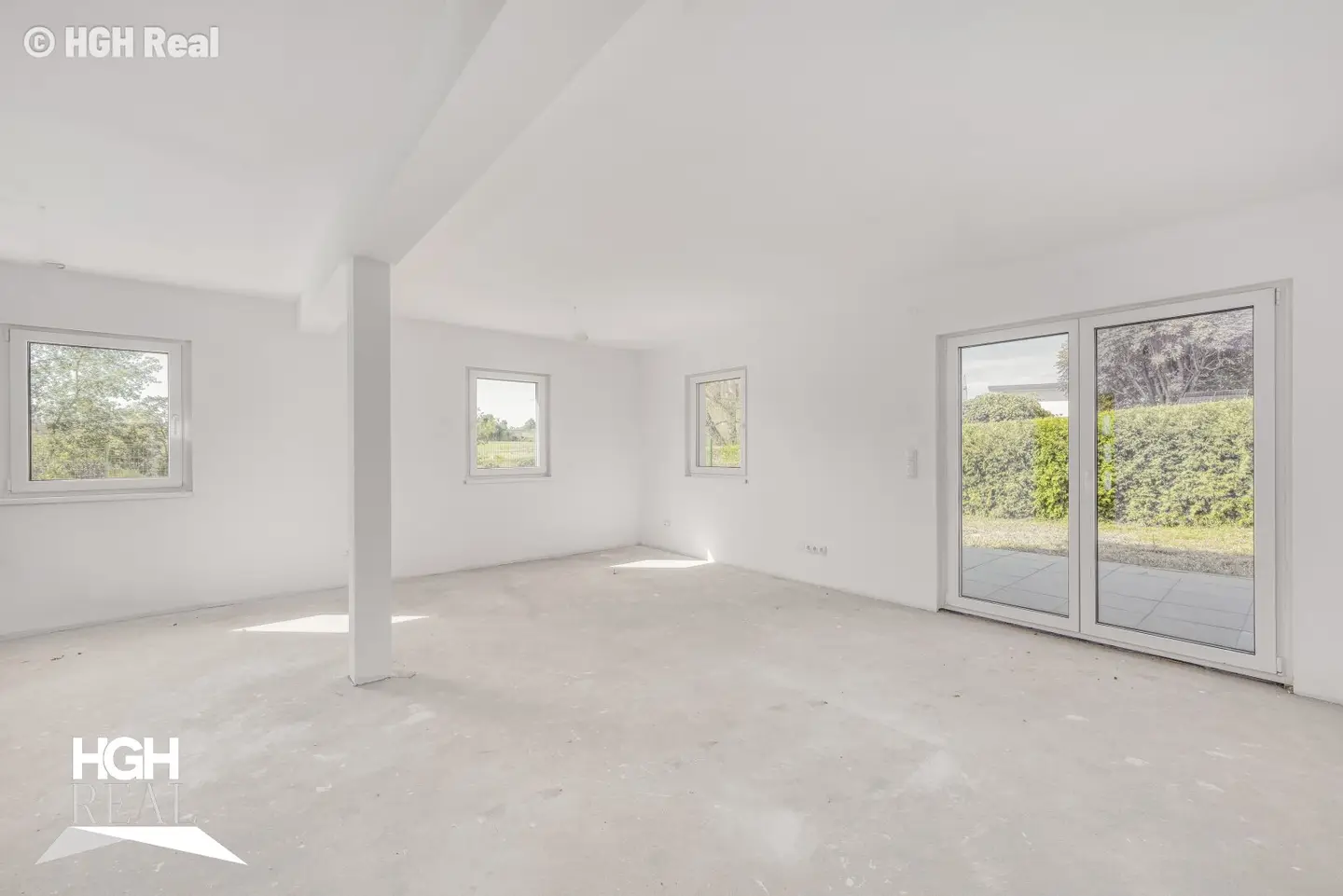 8230 Schölbing near Hartberg: Shell-finish end terraced house with 5 rooms, 17 m² terrace and garden in sunny green location