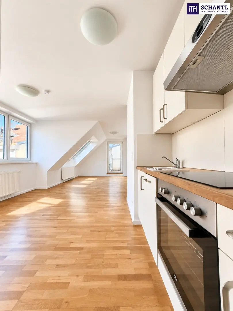 Über den Dächern Wiens | Helles 3-Zimmer-Dachgeschoss mit rund 67 m² Dachterrasse – jetzt entdecken!