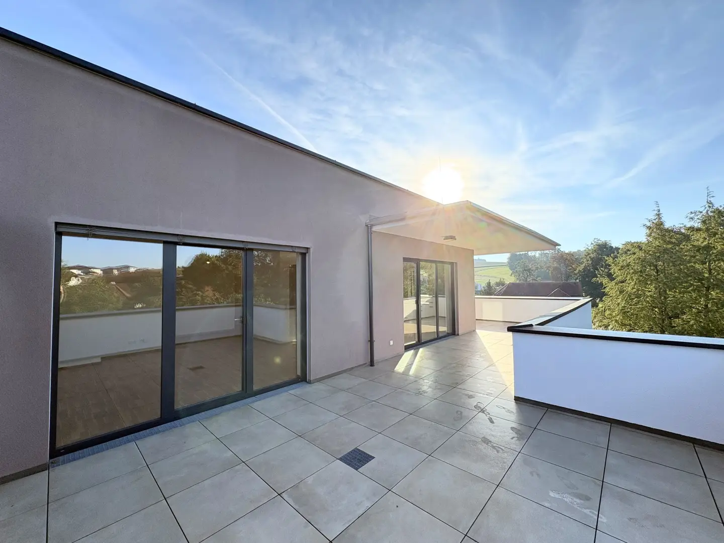 Penthouse mit großer Dachterrasse sonnig und ruhig