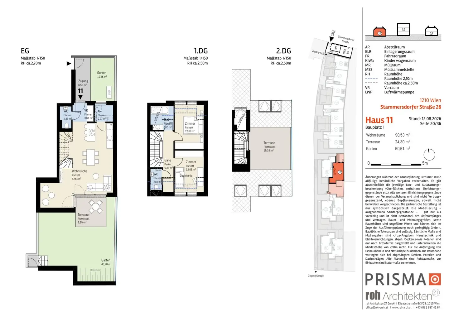 Doppelhaus mit Garten & Dachterrasse – 3 Zimmer zum Wohlfühlen
