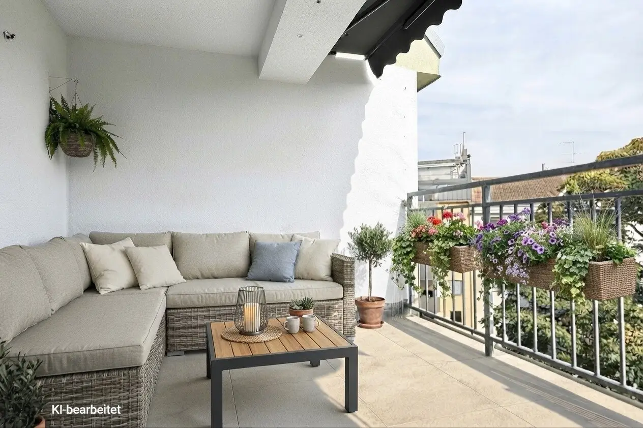 Great layout and no sloping walls: 4-room attic apartment with terrace