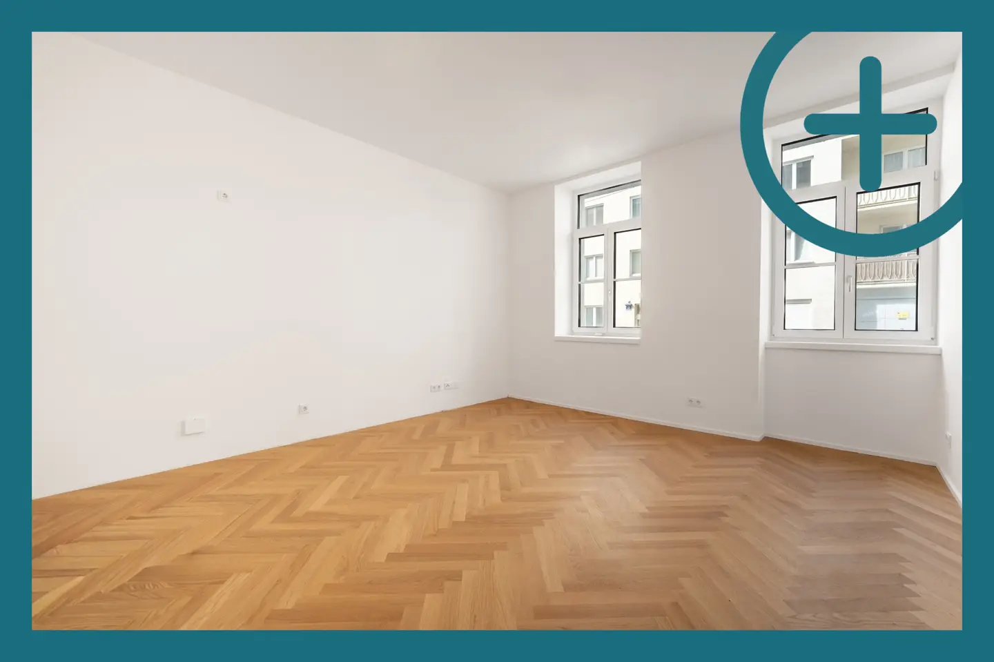 Helle Altbauwohnung mit Fischgrätparkett und Homeoffice