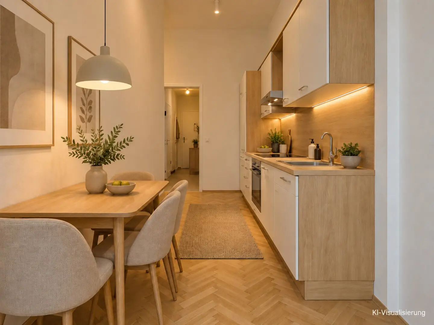 Charming old building apartment with newly renovated herringbone parquet in attractive Währing location