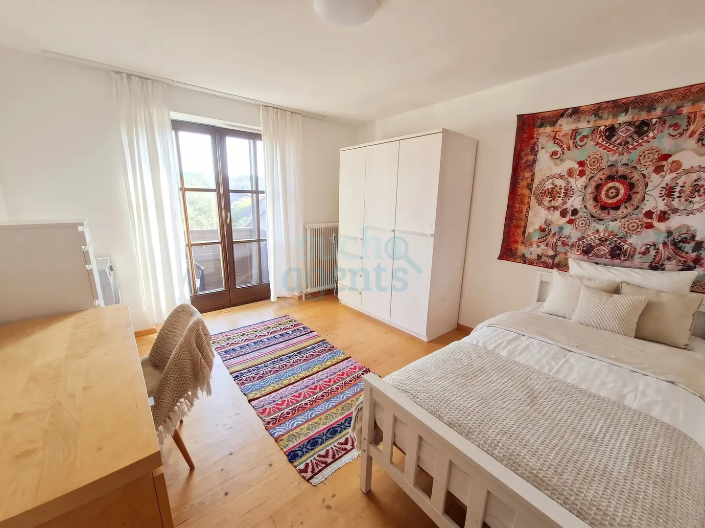 Familienwohnung mit zwei Balkonen und Gemeinschaftsgarten