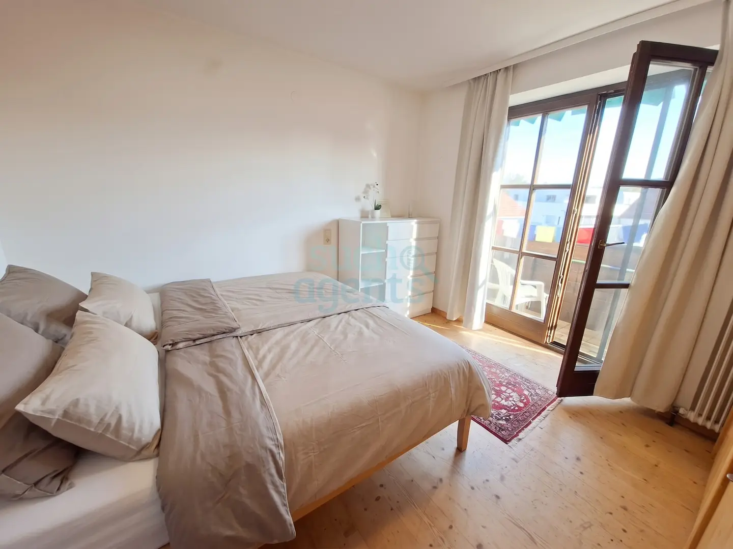 Familienwohnung mit zwei Balkonen und Gemeinschaftsgarten