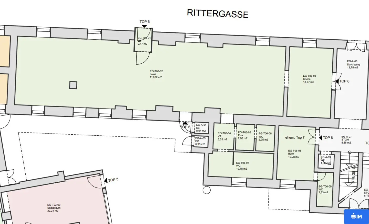 Attractive office space in central location near University of Graz