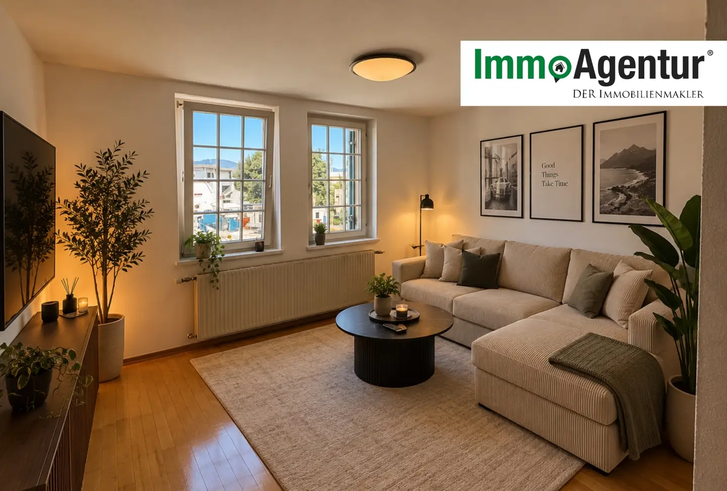 Zentrale lichtdurchflutete Wohnung mit Gemeinschaftsgarten