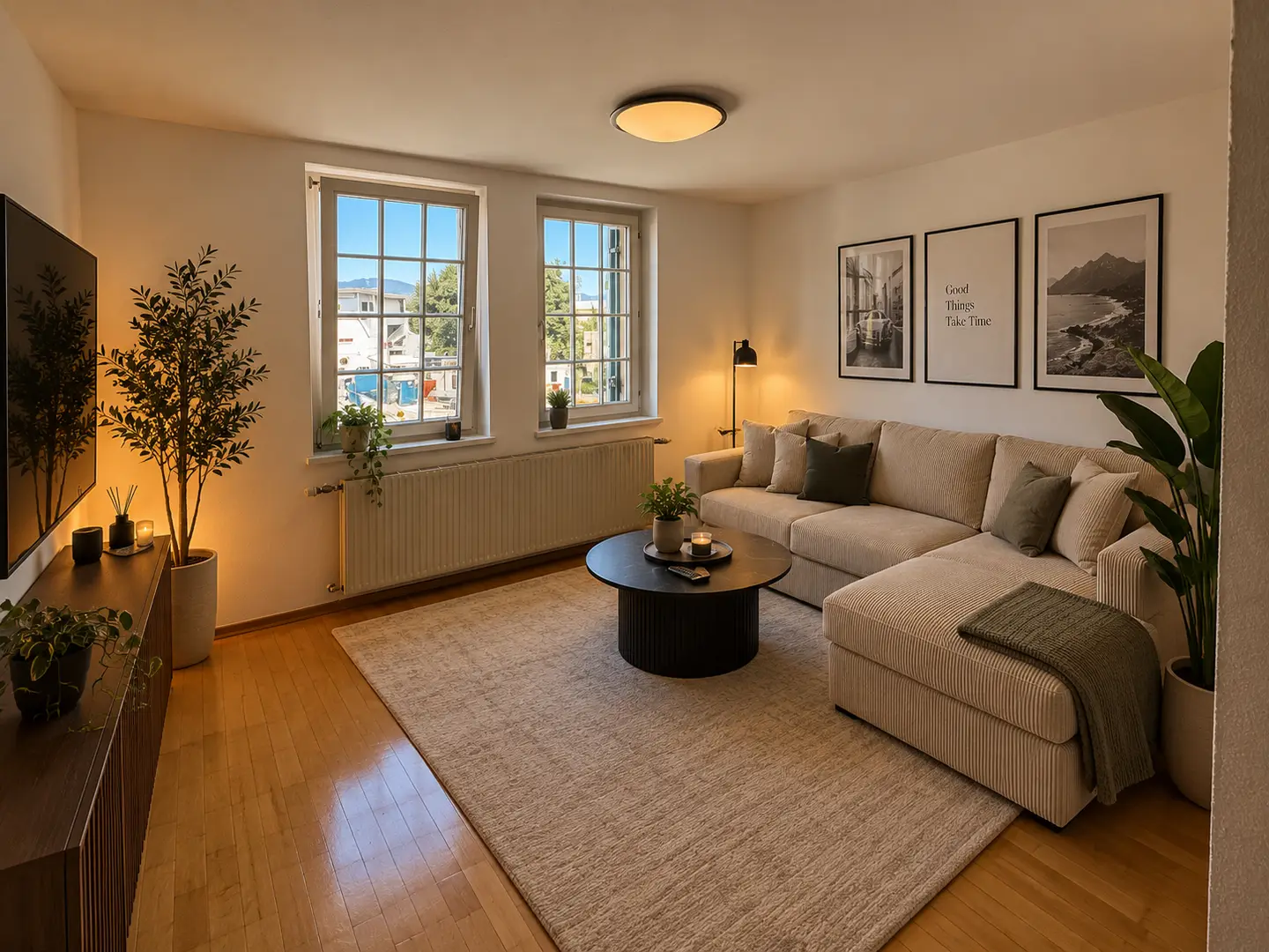 Zentrale lichtdurchflutete Wohnung mit Gemeinschaftsgarten